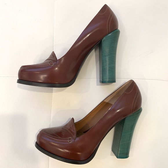FENDI Bi-Color Heels Sz 41 - Picture 2 of 5